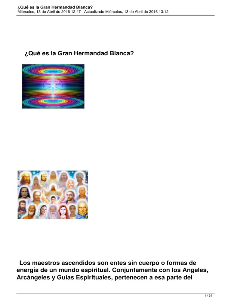 Qué Es La Gran Hermandad Blanca Descargar Gratis Pdf Cristo Título