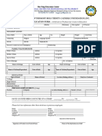 CMHTCF Student Application Form