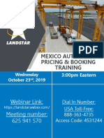 Mexico Automated Pricing Training Flyer