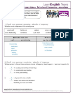 Adverbs of Frequency - Exercises