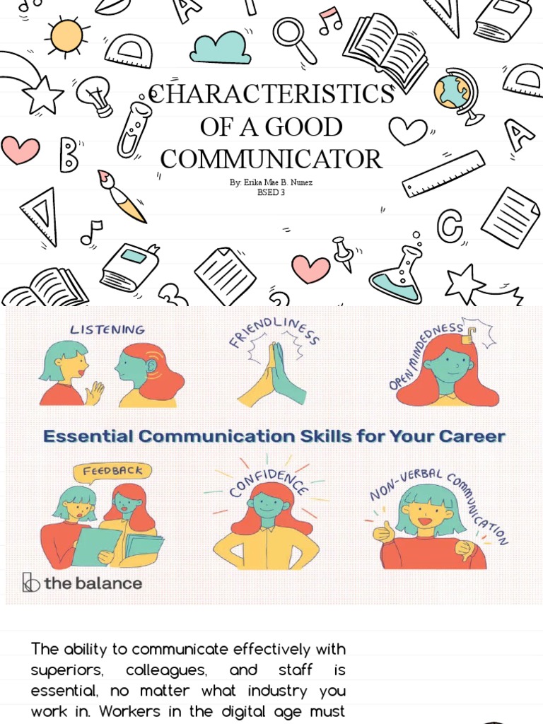 Characteristics of A Good Communicator | PDF | Communication ...