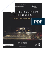 Modern Recording Techniques (Audio Engineering Society Presents) - David Miles Huber