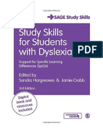 Study Skills For Students With Dyslexia: Support For Specific Learning Differences (SPLDS) - Sandra Hargreaves