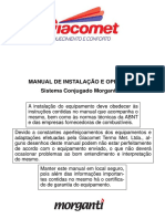 Manual de instalação e operação do sistema conjugado Morganti