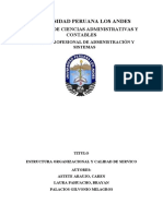 La Estructura Organizacional y su relación con la Calidad de Servicio en la empresa la Serranita E.I.R.L