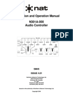 Installation and Operation Manual N301A-000 Audio Controller