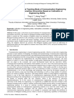 Research On Bilingual Teaching Mode of Communication Engineering Specialty in Nationalities Universities Based On Cultivation of Engineering Ability, Hong Tang