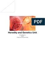 Heredity and Genetics Unit: Christina Bowman ED 310 College Prep 10th Grade Biology