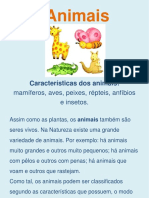 Caracteristicas dos animais 3º ano