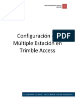 Trimble Access - Configuración de Estación Múltiple