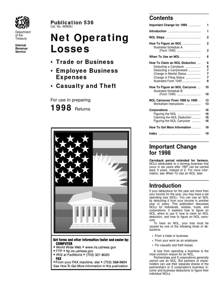 Understanding Net Operating Losses | PDF | Tax Deduction | Irs Tax Forms