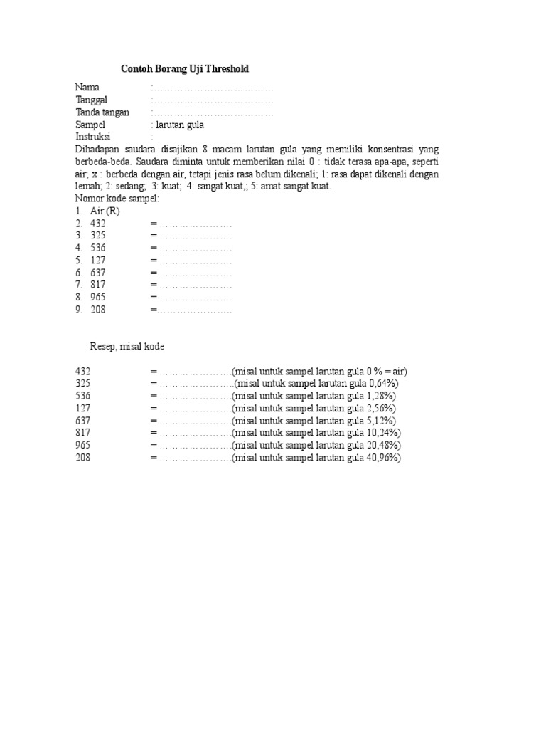 Uji Threshold Pertemuan 7 d3 THP Madiun | PDF