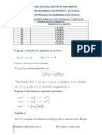 Balotario - Variable Compleja