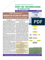 Interpértation Des Résultats D'analyse Des Sol Blé Et Betterave