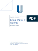 Ensayo - Etica, Moral y Valores