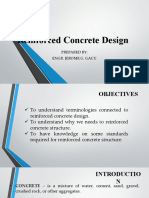 Reinforced Concrete Design: Prepared By: Engr. Jerome G. Gacu