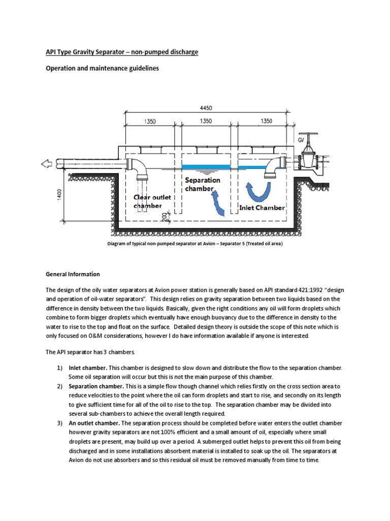 API Gravity Separator O&M Guidelines | PDF | Civil Engineering | Liquids