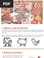 Productos cárnicos procesados NOM-213-SSA1-2018