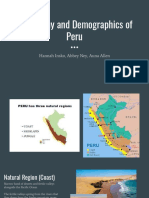 Geography and Demographics of Peru