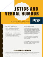 Stylistics and Verbal Humour