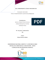 Formato - Tarea 4 - Implementación Experiencias Pedagógicas