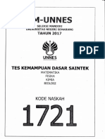 (Unnes) Tes Kemampuan Dasar Sintek 1721