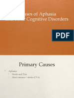 Causes of Aphasia and Other Cognitive Disorders