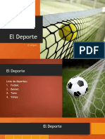 El Deporte - Edson Salhuana Flores