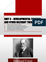 Unit 3 - Developmental Theories and Other Relevant Theories: I. II. Iii. IV. V. VI