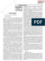 DS 007-2021-MINEDU Decreto Supremo Que Modifica El Reglamento de La Ley #28044 Ley General de Educación