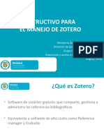 Instructivo para El Manejo de Zotero