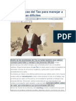 4 Enseñanzas Del Tao para Manejar A Las Personas Difíciles