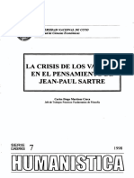 5 - Martinez Cinca, Carlos. La Crisis de Los Valores en El Pensamiento de Jean-Paul Sartre