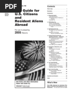 Tax Guide For U.S. Citizens and Resident Aliens Abroad: Pager/Sgml