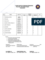 Daftar Hadir Anggota Pemadam Kebakaran