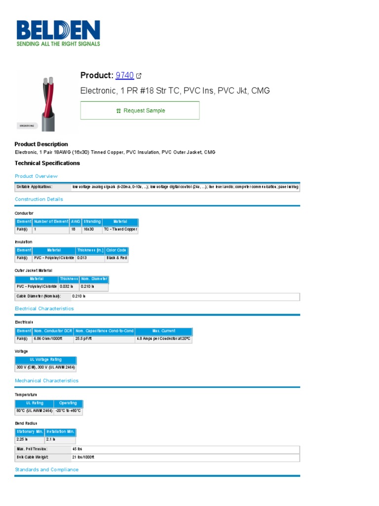 Product Electronic, 1 PR 18 STR TC, PVC Ins, PVC JKT, CMG Download