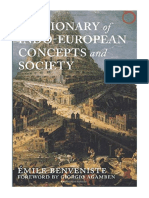 Dictionary of Indo-European Concepts and Society - Emile Benveniste