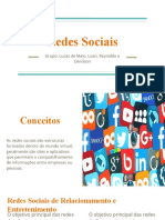 Slide Sobre Redes Sociais