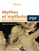 Mythes Et Mythologies Dans La Littérature Française