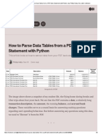 How To Parse Data Tables From A PDF Bank Statement With Python - by Phillip Heita - Nov, 2021 - Medium
