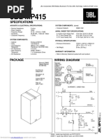 JBL MP415: Technical Manual