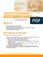 Intensive Nursing Practicum: Bachelor of Science in Nursing