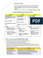 PERSIAPAN TES BAHASA JAWA