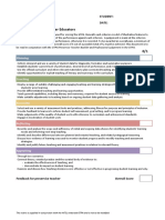 GTPA Scoring Rubric