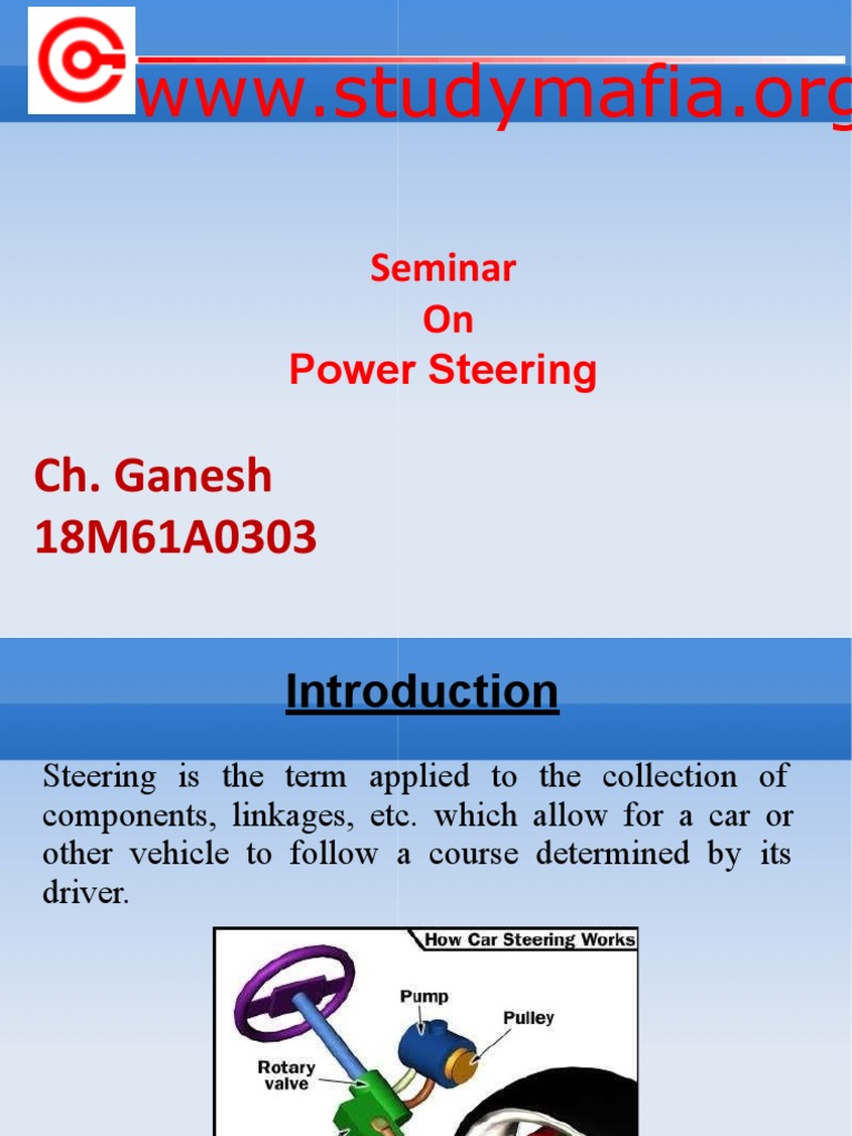 Overview of Power Steering Systems | PDF | Steering | Mechanical ...