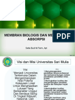 Membran Biologis Dan Mekanisme Absorpsi