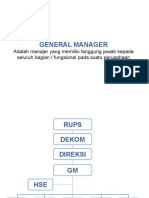 General Manager: Adalah Manajer Yang Memiliki Tanggung Jawab Kepada Seluruh Bagian / Fungsional Pada Suatu Perusahaan