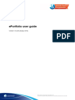 Eportfolio User Guide: Version: 3.0 (28 January 2019)