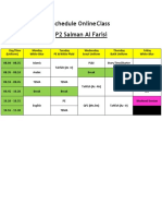 Schedule Online Class P2 Salman NEW