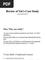 Review of Yin's Case Study